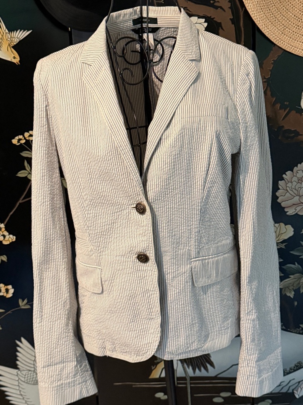J Crew Academic blazer Size small with anchor buttons.